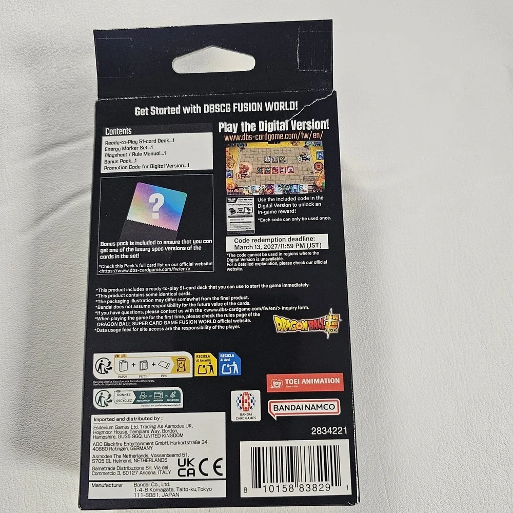 Dragon Ball Super Fusion World - Starter Deck EX - The Beat Of Ki (NO PROMO)‎